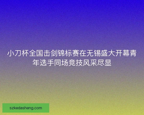 小刀杯全国击剑锦标赛在无锡盛大开幕青年选手同场竞技风采尽显